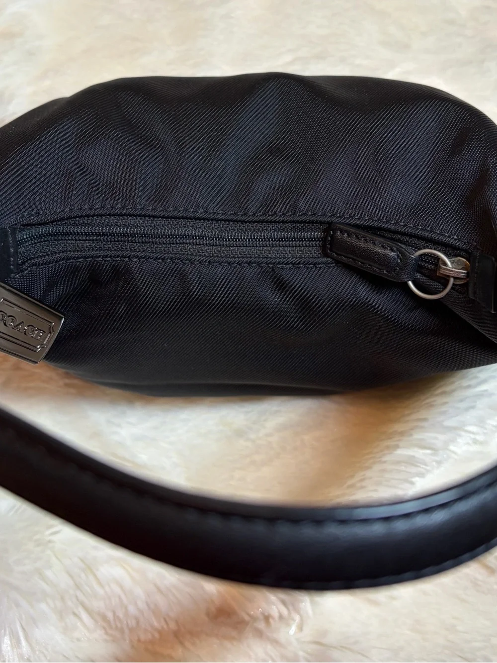 Vintage Coach Black Mini Hobo Shoulder Bag - Style 7428 - Y2K - Mint Condition